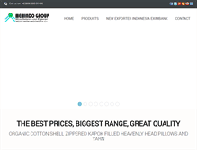 Tablet Screenshot of kapokfibersuppliers.com